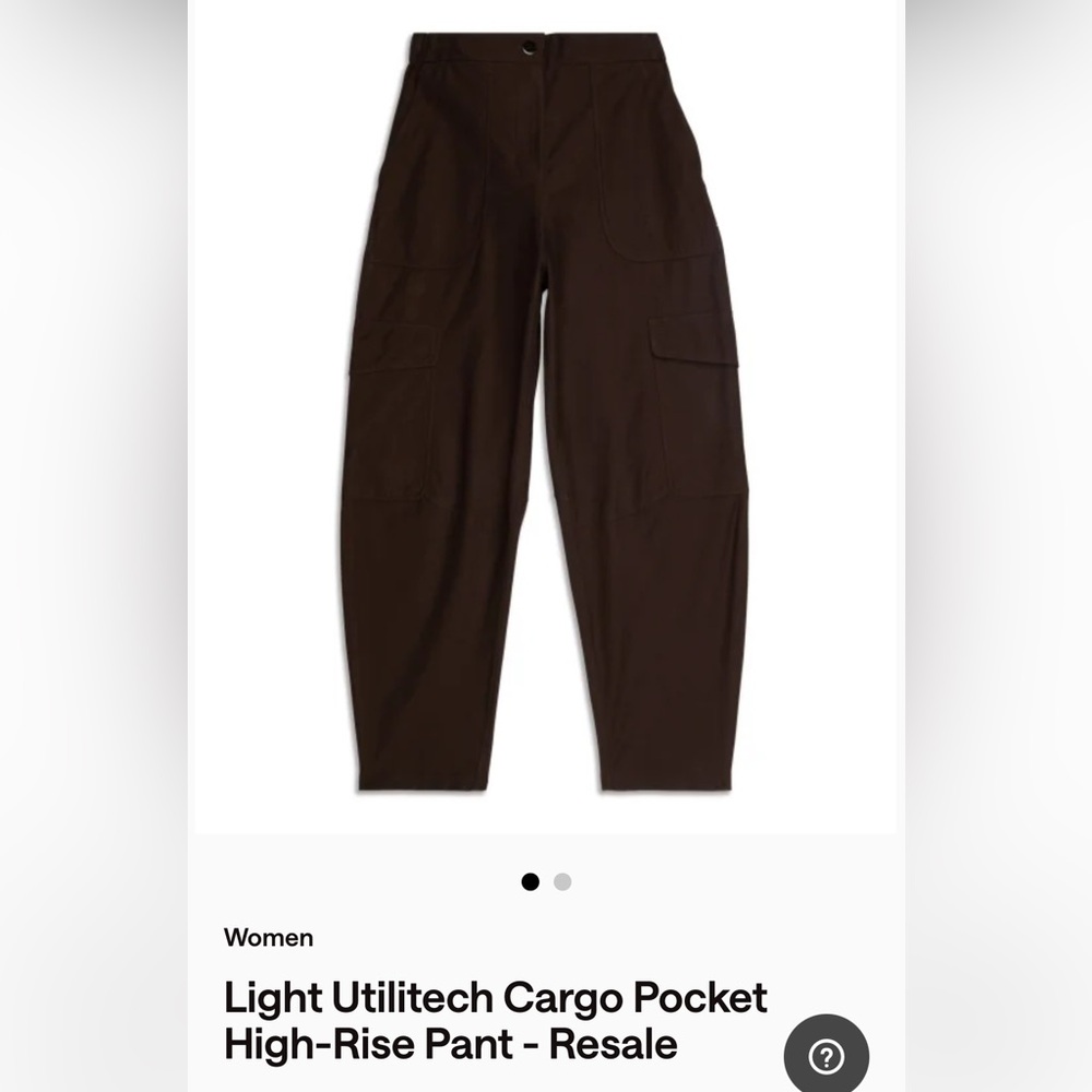 Lululemon Brown Cargo Pant - size 24